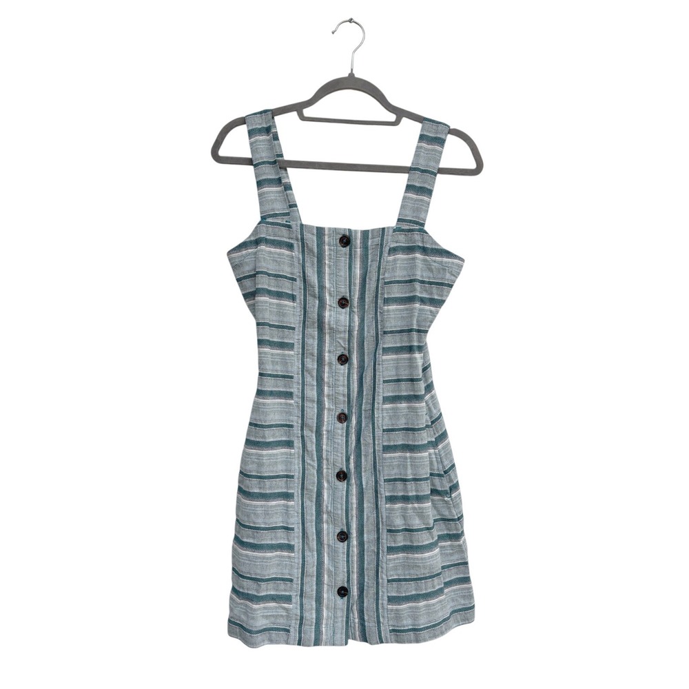 Roxy Sweeter Dreams Mini Dress, River Blue Stripe, Size S‎